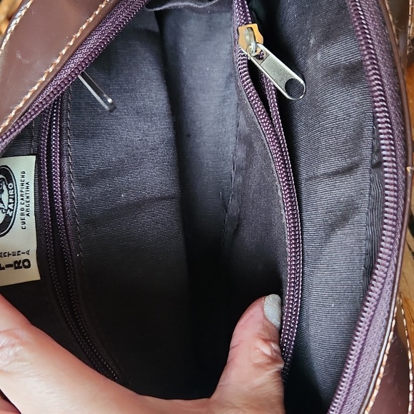 Vintage Zafiro Argentinean Leather Crossbody Purse Brown - Picture 10 of 12